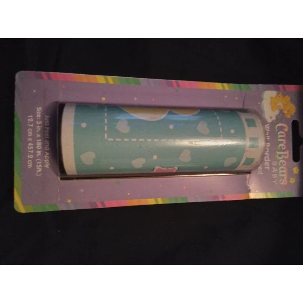 Care Bears VINTAGE Wallpaper Peel & Stick Border Nursery Decor Rare 2 Rolls